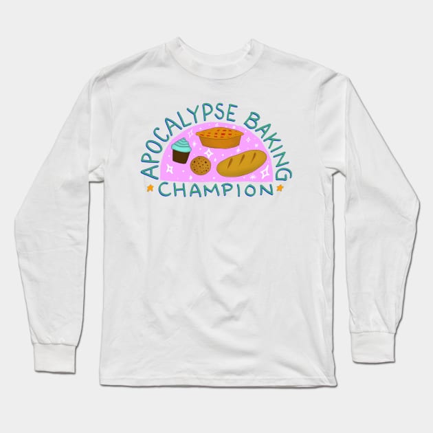 Apocalypse Baking Champion Long Sleeve T-Shirt by robin